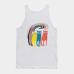 Colorful cats Tank Top